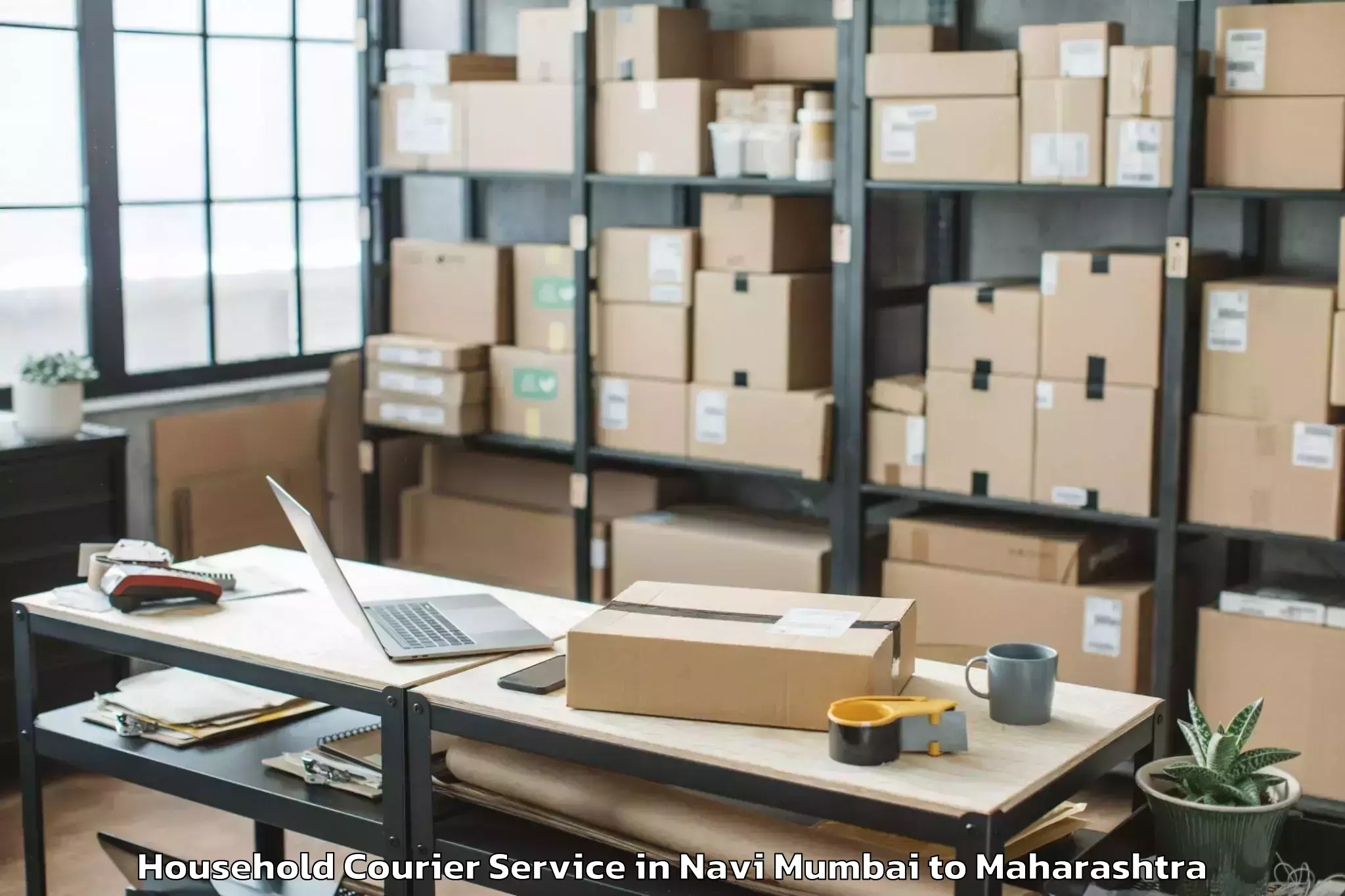 Top Navi Mumbai to Akkalkuva Household Courier Available